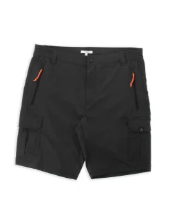 ON SPIRIT - SHORT CARGO CON TASCONI NERO CON DETTAGLI ARANCIONE FLUO E NERI, SANCHO