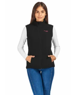 ON SPIRIT - SMANICATO IN PILE DONNA FULL ZIP NERO - LUCIA