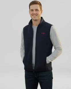 ON SPIRIT - SMANICATO IN PILE  UOMO FULL ZIP BLU SCURO -  SIMONE