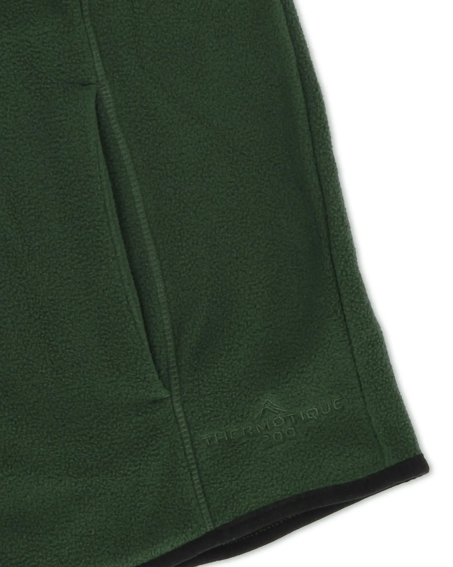 ON SPIRIT - SMANICATO IN PILE UOMO FULL ZIP VERDE SCURO - SIMONE