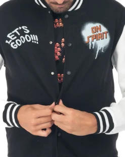 ON SPIRIT - UOMO FELPA BOMBER COLLEGE
