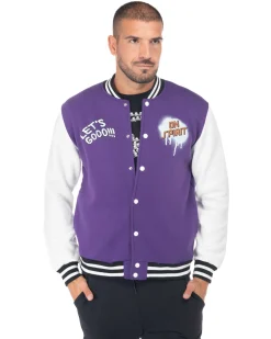 ON SPIRIT - UOMO FELPA BOMBER COLLEGE