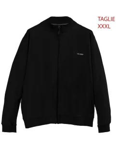 ON SPIRIT - UOMO OVER FELPA NERA FULL ZIP