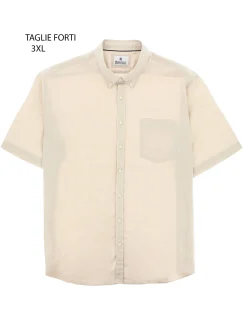 OVER CAMICIA MANICA CORTA LINO