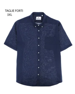 OVER CAMICIA MANICA CORTA LINO