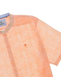 OVER CAMICIA MEZZA MANICA LINO