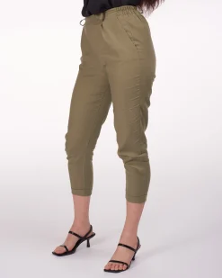 PANTALONE TASCA AMERICA LINO-VISCOSA