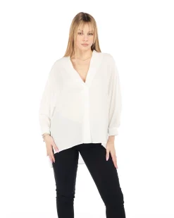 PAQUITA - CAMICIA MANICA LUNGA SCOLLO V