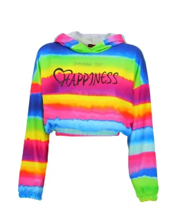PEOPLE FOR HAPPINESS MADE IN PARADISE - DONNA FELPA CON CAPPUCCIO