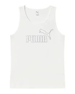 PUMA - CANOTTA BIANCA  ESSENTIAL  LOGO TANK RHINESTONE DA DONNA, 693864-02