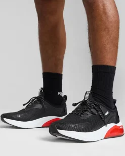 PUMA CELL THRILL - SNEAKERS NERA E ROSSA DA UOMO - 310168-02