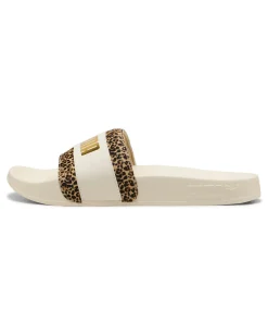 PUMA -CIABATTE DA DONNA BEIGE E LEOPARDATO LEADCAT 2.0 ANIMAL FLAIR SNOW  402880-01