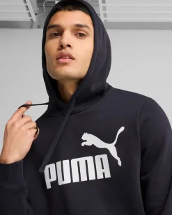 PUMA - FELPA CON CAPPUCCIO BLU ESSENTIAL N.1 LOGO HD  DA UOMO, 682570-16