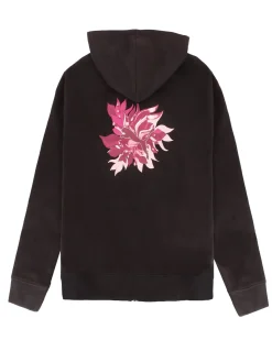 PUMA - FELPA CON CAPPUCCIO NERA GRAPHIC FLOWERED RELAXED - DA DONNA, 693425-01