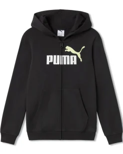 PUMA – FELPA ESSENTIALS+ 2 COLOR LOGO FULL ZIP JUNIOR NERA – 692654-52