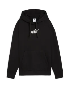 PUMA - FELPA NERA CON CAPPUCCIO ESSENTIAL NATURE 2.0 COMFORT HD DA DONNA, 688079-01