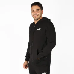 PUMA - JACKET C/CAPP.ESS SMALL LOGO FZ HD BLACK - 58670201
