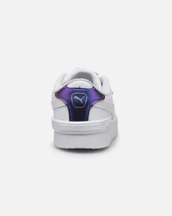 PUMA JADA BIOLUMINESCENCE AC INF - Sneakers da bambina bianca con dettagli metallizzati, numerata 20/27