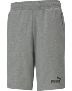 PUMA - Pantalone corto da uomo grigio con logo nero