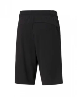 PUMA - Pantalone corto da uomo nero con logo bianco