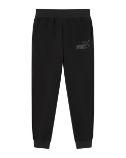 PUMA -PANTALONE DA RAGAZZA (7 - 16 ANNI) ESS RHINESTONE , NERO E LOGO FRONTALE IN STRASS, 693858-01