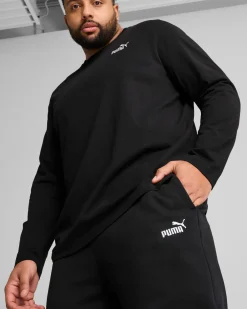 PUMA - PANTALONE ESSENTIAL NO. 1 LOGO SLIM FL NERO DA UOMO, 682642-01