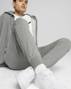 PUMA - PANTALONE GRIGIO  ESSENTIAL NO. 1 LOGO SLIM DA UOMO, 682644-03