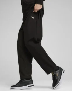PUMA - PANTALONE NERO  WARDROBE ESSENTIAL RELAXED STRAIGHT DA UOMO, 682644-17
