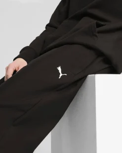 PUMA - PANTALONE NERO  WARDROBE ESSENTIAL RELAXED STRAIGHT DA UOMO, 682644-17