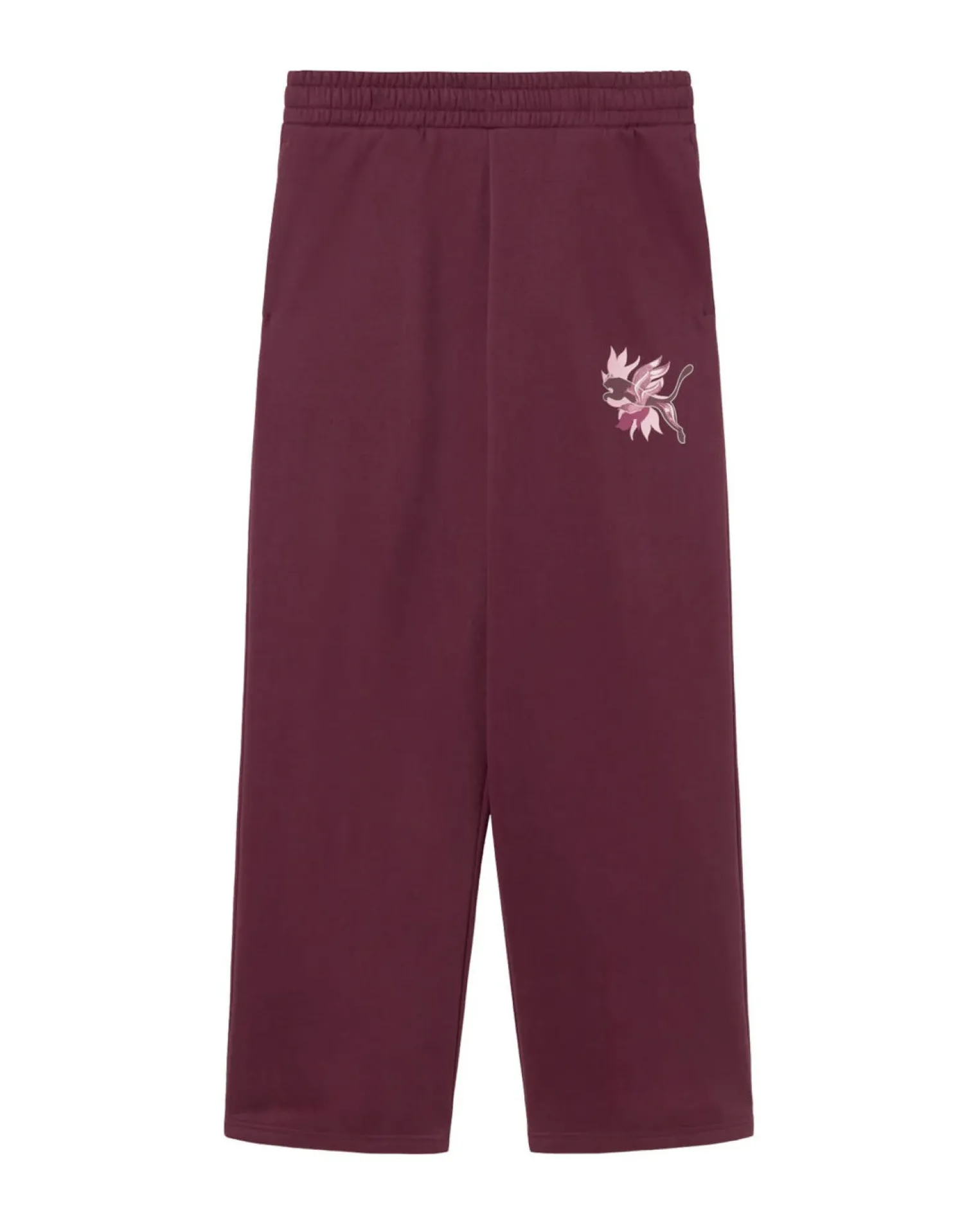 PUMA - PANTALONE TUTA BORDEAUX ESSENTIAL SMALL N.1 LOGO DA DONNA, 682428-02