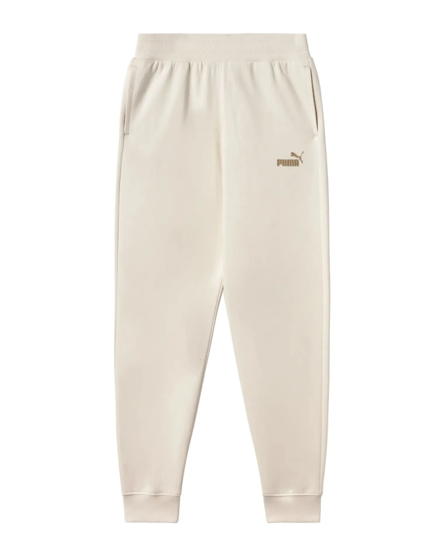 PUMA - PANTALONE TUTA JUNIOR ( 7-16 ANNI) BEIGE ESSENTIAL+TEXTURED FOIL LOGO, 692210-87