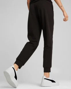 PUMA - PANTALONE TUTA NERO ESSENTIAL+ SCRIPT FL DA DONNA,  681536-01