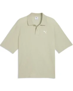 PUMA – POLO GRIGIA  WARDROBE ESS BOXY WAFFLE DA UOMO, 634362-61