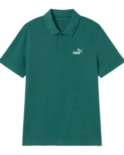 PUMA - POLO VERDE ESSENTIAL N.1 LOGO PIQUE TU DA UOMO - 682552-41