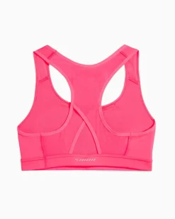 PUMA - REGGISENO SPORTIVO  ROSA FLUO 4KEEPS RUN BRA  DA DONNA, 524953-95