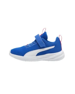 PUMA RICKIE RUNNER AC+ INF - Scarpa azzurra e rossa, numerata 20-27