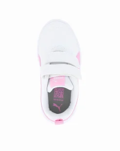 PUMA - SCARPA COURTFLEX V3 V PS BIANCA E ROSA DA BAMBINA, NUMERATA 28/35 - 397642-09