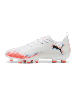 PUMA - SCARPA DA CALCIO BIANCA, ARANCIONE E BLU FUTURE 8 PLAY FG/AG DAL 30 AL 38,5   108622-01