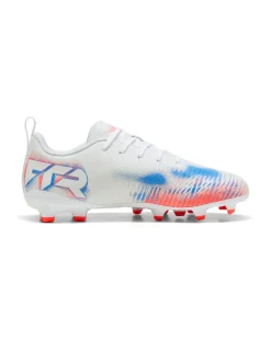 PUMA - SCARPA DA CALCIO BIANCA, ARANCIONE E BLU FUTURE 8 PLAY FG/AG DAL 30 AL 38,5   108622-01