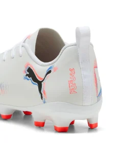 PUMA - SCARPA DA CALCIO BIANCA, ARANCIONE E BLU FUTURE 8 PLAY FG/AG DAL 30 AL 38,5   108622-01
