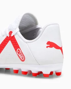 PUMA - Scarpa da calcio uomo bianca e rossa - FUTURE PLAY MG