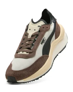 PUMA - Scarpa da uomo beige/marrone con dettagli crema e nero -  RIDER ELITE WINTER