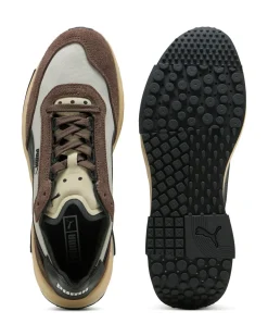 PUMA - Scarpa da uomo beige/marrone con dettagli crema e nero -  RIDER ELITE WINTER