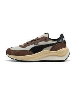 PUMA - Scarpa da uomo beige/marrone con dettagli crema e nero -  RIDER ELITE WINTER