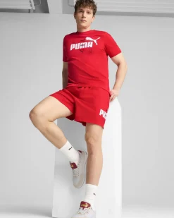 PUMA - SHORT ROSSO ESS LOGO LAB PUMA WOVEN 5 DA UOMO - 684672-11