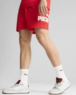 PUMA - SHORT ROSSO ESS LOGO LAB PUMA WOVEN 5 DA UOMO - 684672-11