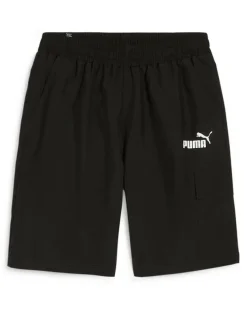 PUMA - SHORTS NERO DA UOMO CON TASCA LATERALE CARGO SHORTS  679731-01