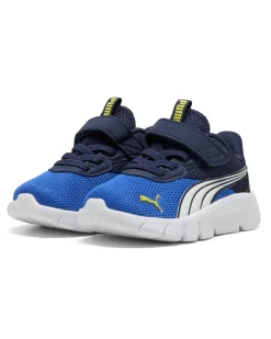 PUMA - SNEAKER KIDS FLEXFOCUS MODERN AC+ TD BLU, ROYAL CON DETTAGLI BIANCHI E GIALLI, NUMERATA 20/27, 311523-02