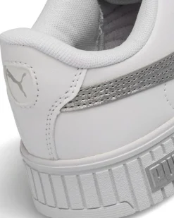PUMA - Sneakers da donna bianca e argento laminato - CARINA 2.0 SPACE METALLICS