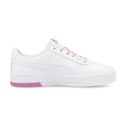 PUMA - Sneakers da donna bianca e rosa con suola in memory foam - CARINA LOGOMANIA